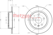 6110188 Brzdový kotouč METZGER