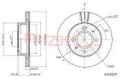 6110237 Brzdový kotouč METZGER