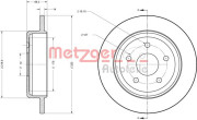 6110278 Brzdový kotouč METZGER