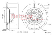 6110362 METZGER brzdový kotúč 6110362 METZGER