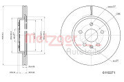 6110371 Brzdový kotouč METZGER