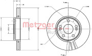 6110386 Brzdový kotouč METZGER