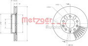 6110523 Brzdový kotouč METZGER