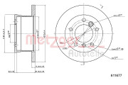 6110677 Brzdový kotouč GREENPARTS METZGER