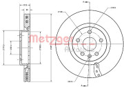 6110698 Brzdový kotouč METZGER