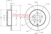 6110700 Brzdový kotouč METZGER