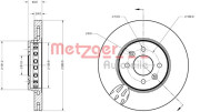 6110729 Brzdový kotouč METZGER