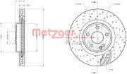 6110754 METZGER brzdový kotúč 6110754 METZGER