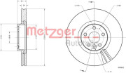 6110812 Brzdový kotouč METZGER