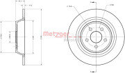 6110818 Brzdový kotouč METZGER