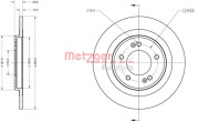 6110846 Brzdový kotouč METZGER