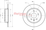 6110847 Brzdový kotouč METZGER