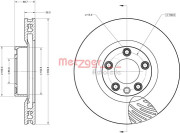 6110854 Brzdový kotouč GREENPARTS METZGER