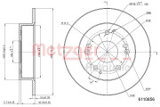 6110856 Brzdový kotouč METZGER