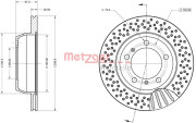 6110860 Brzdový kotouč METZGER