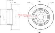 6110865 Brzdový kotouč METZGER