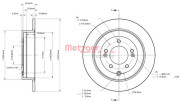 6110879 Brzdový kotouč GREENPARTS METZGER