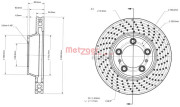 6110882 Brzdový kotouč METZGER