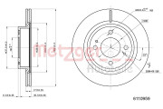 6110959 Brzdový kotouč GREENPARTS METZGER