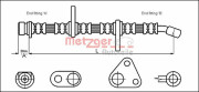 4113501 METZGER brzdová hadica 4113501 METZGER