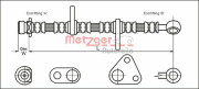 4113280 METZGER brzdová hadica 4113280 METZGER