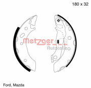 MG 642 METZGER sada brzdových čeľustí MG 642 METZGER