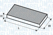 350203064270 Filtr, vzduch v interiéru MAGNETI MARELLI