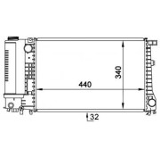 359000300460 Chladič, chlazení motoru MAGNETI MARELLI