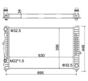 359000300770 MAGNETI MARELLI chladič motora 359000300770 MAGNETI MARELLI