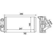 359000300920 Výměník tepla, vnitřní vytápění MAGNETI MARELLI