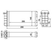 359000300950 Výměník tepla, vnitřní vytápění MAGNETI MARELLI