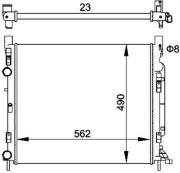 359000301280 MAGNETI MARELLI chladič motora 359000301280 MAGNETI MARELLI