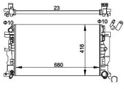 359000301400 MAGNETI MARELLI chladič motora 359000301400 MAGNETI MARELLI