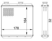 359000301930 Výměník tepla, vnitřní vytápění MAGNETI MARELLI