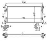 359000391020 MAGNETI MARELLI chladič motora 359000391020 MAGNETI MARELLI