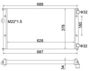 359000391720 Chladič, chlazení motoru MAGNETI MARELLI