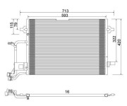 359003220050 MAGNETI MARELLI kondenzátor klimatizácie 359003220050 MAGNETI MARELLI