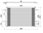 359003220090 Kondenzátor, klimatizace MAGNETI MARELLI