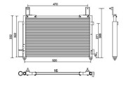 359003220360 Kondenzátor, klimatizace MAGNETI MARELLI