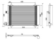 359003220470 Kondenzátor, klimatizace MAGNETI MARELLI