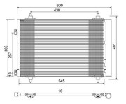 359003220480 Kondenzátor, klimatizace MAGNETI MARELLI