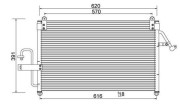 359003220500 Kondenzátor, klimatizace MAGNETI MARELLI