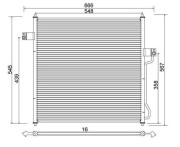 359003220680 Kondenzátor, klimatizace MAGNETI MARELLI