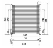 359003220690 Kondenzátor, klimatizace MAGNETI MARELLI