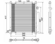 359003220740 Kondenzátor, klimatizace MAGNETI MARELLI