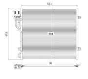 359003220950 Kondenzátor, klimatizace MAGNETI MARELLI