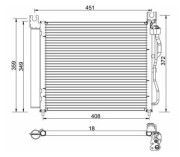 359003220960 Kondenzátor, klimatizace MAGNETI MARELLI