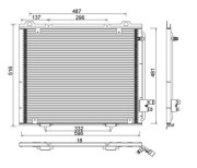 359003221010 Kondenzátor, klimatizace MAGNETI MARELLI