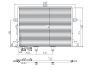 359003221080 Kondenzátor, klimatizace MAGNETI MARELLI