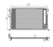 359003221140 Kondenzátor, klimatizace MAGNETI MARELLI